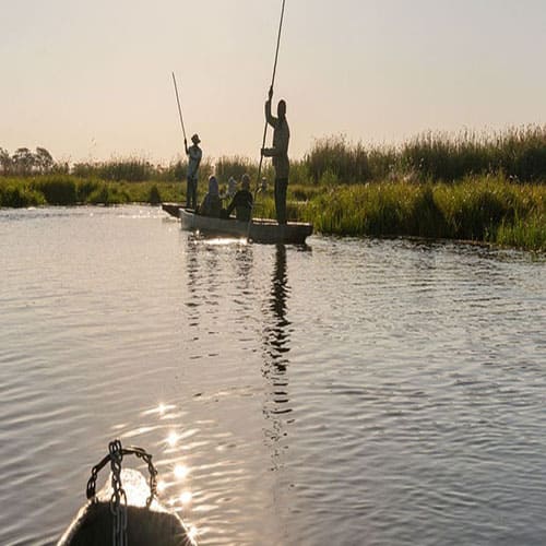Botswana Okavango Delta Mokoro Fahrt