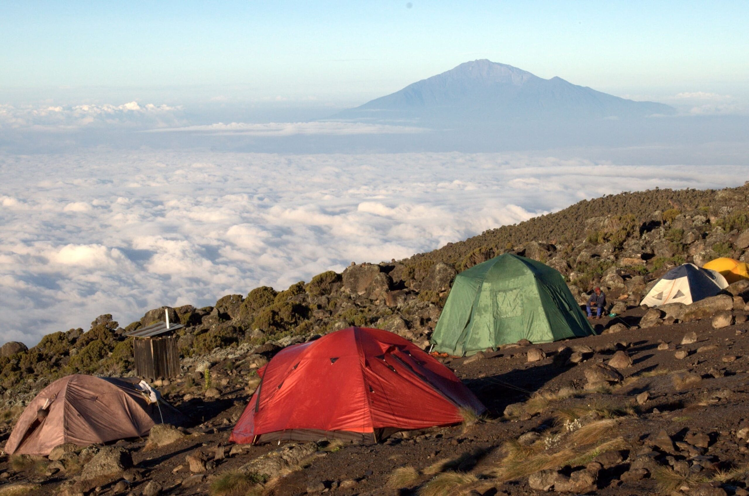 Bild von Zelten auf dem Berg Kilimanjaro - Tansania