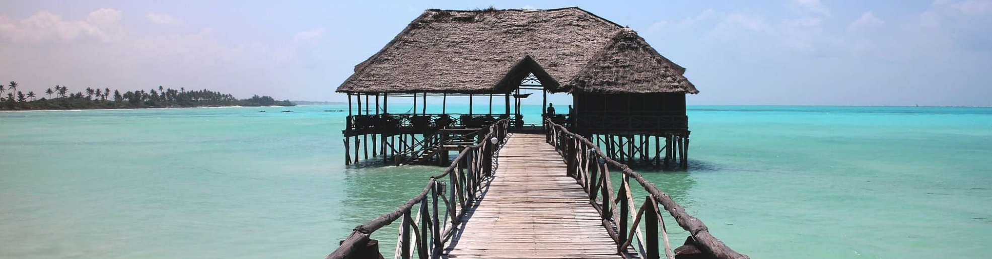 Sansibar Haus auf dem Meer.