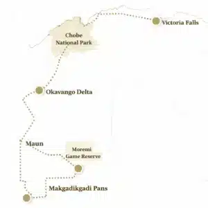 Botswana Rundreise In Kleingruppe 1 1 | Botswana Rundreise Typische Route durch Okavango, Moremi & Chobe